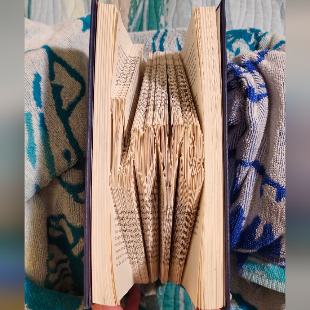 Hand folded book LOVE